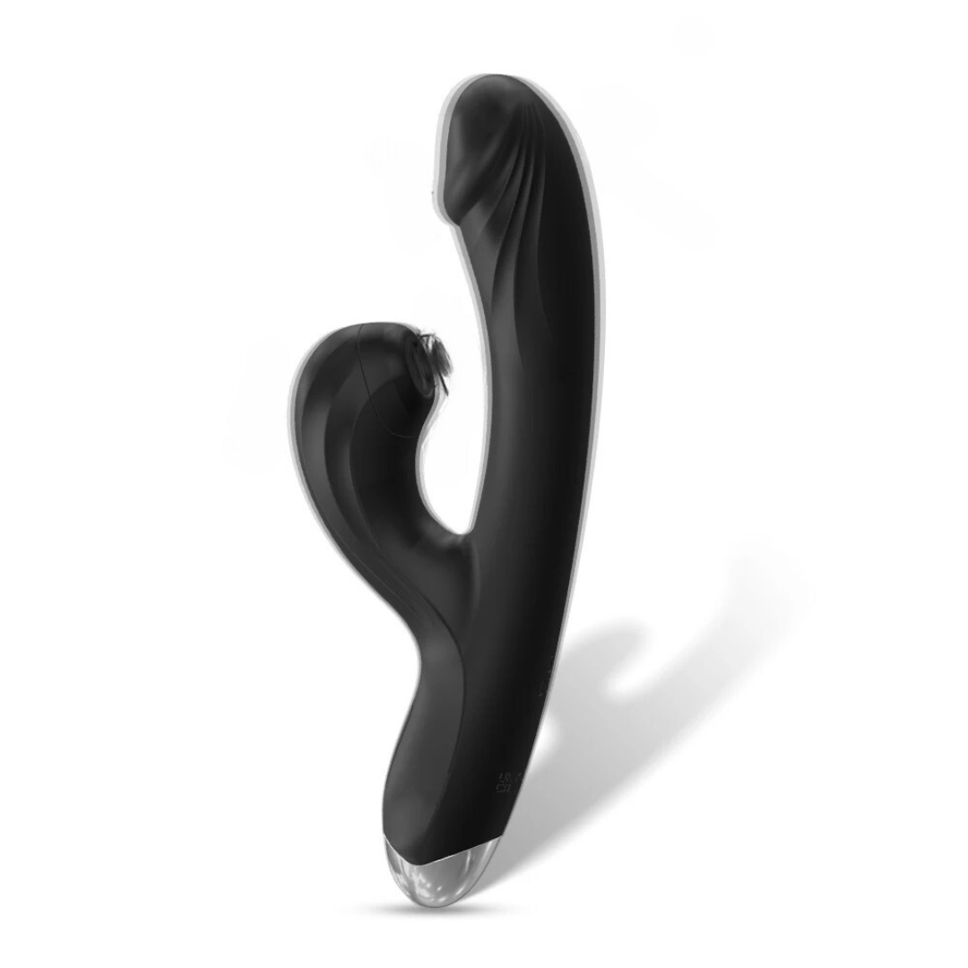 A rabbit style vibrator that hits the g spot and  clitoris simultaneously. Artemis is IPX7 waterproof and usb charging, made from food grade silicone giving it a silky soft feel. Colour Black with a silver accent at the bottom and 10 vibration modes