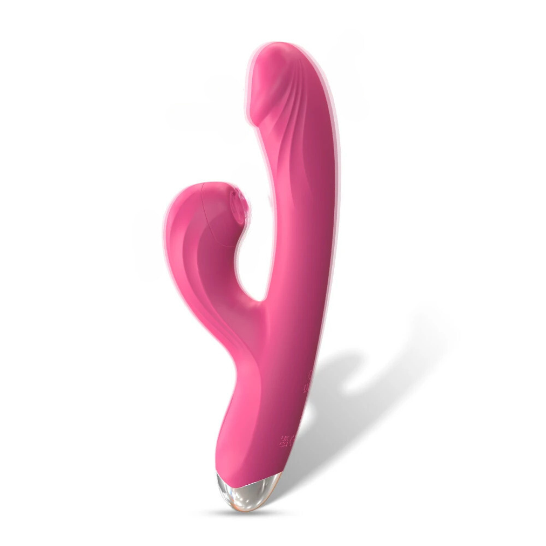 A rabbit style vibrator that hits the g spot and  clitoris simultaneously. Artemis is IPX7 waterproof and usb charging, made from food grade silicone giving it a silky soft feel. Colour Pink with a silver accent at the bottom and 10 vibration modes